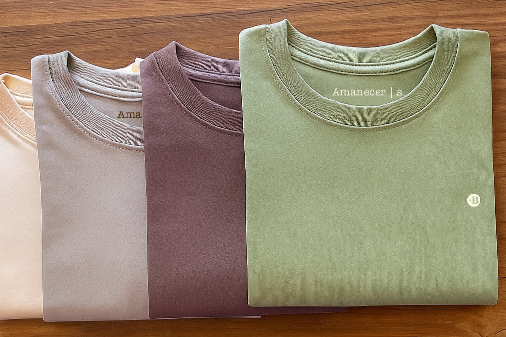 camiseta algodón colores